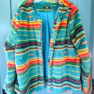 L&B Furry Serape Jacket